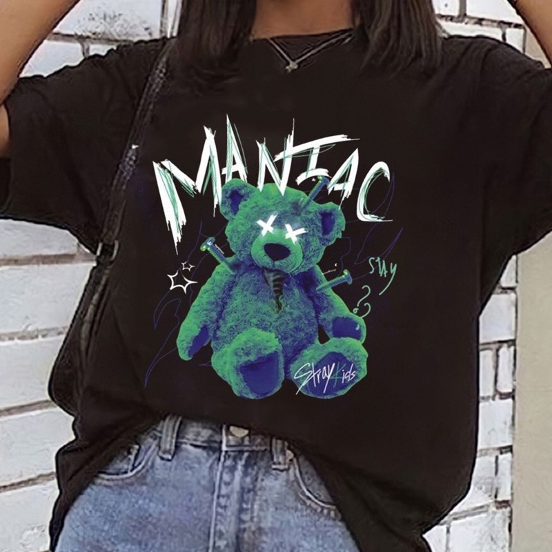 Customized Stray Kids MANIAC Violent Bear Style T-shirt